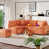 Orange Chenille/Foam Padding selected