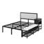Elegant Metal Platform Bed-1222763906-1222763904
