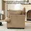 Fauteuil d'appoint rembourré en velours côtelé l 35,4 po, canapé à assise profonde avec coussins Cloud-1284729060