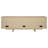 Adison 79-Inch 4-Door Cane TV Stand Media Console Beige Oak