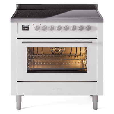 Cuisinière à induction ILVE Professional Plus II Series 36 po avec 6 éléments à induction (porte en verre)