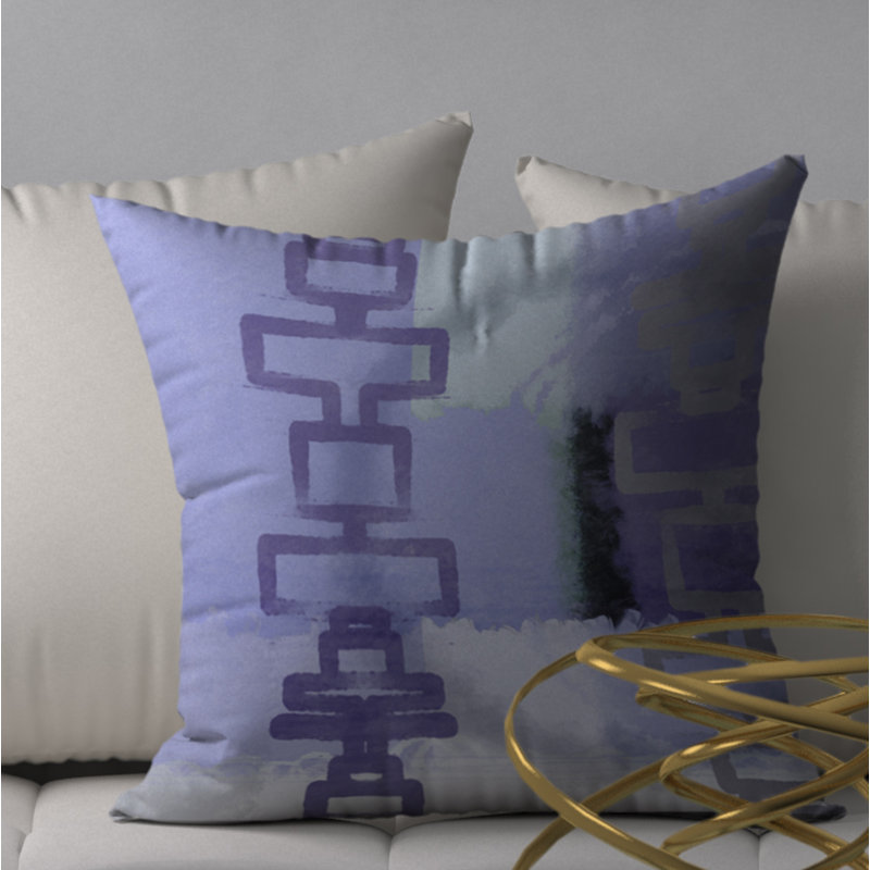 Housse de coussin décorative carrée en Fizz, 18" x 18"