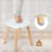 2 Pack Wooden Kids Round Stool, Small Solid Wood Step Stool For Sensory Table, Reading, Drawing And Everyday Seating