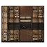 110.24" Italian Minimalist Luxury Sideboard & Wine Cabinet Combo With Built-In LED Lights, 4-Piece Set
