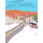 Hollywood Hills Print by Deborah Blum