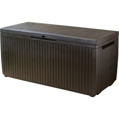 Keter Springwood Garden Storage Box, Brown