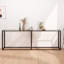 Hefling Glass Top Console Table-1355296478-1355296465