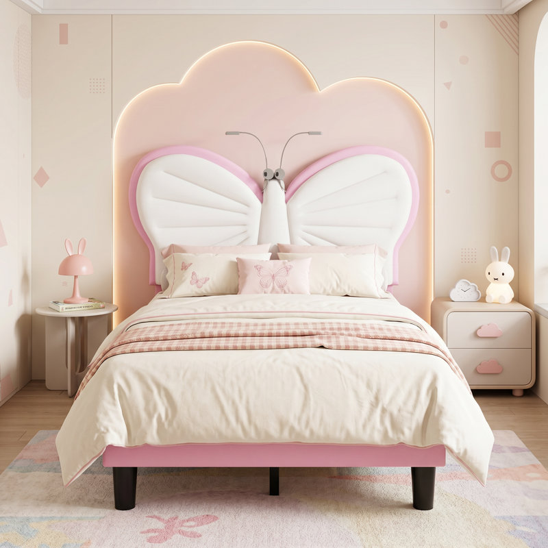 Bed, Single (3'), Pink