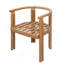 Ensemble de salle à manger d'extérieur 7 pièces (4 pièces sans accoudoir + 2 pièces avec accoudoirs et 1 table)
