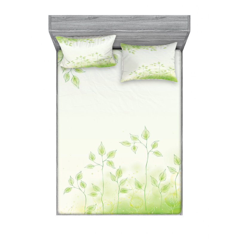 Microfiber Sheet Set, Queen Sheet Set with Fitted Sheet