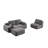 113.8" Wide No Assembly Required Corduroy Sponge Sofa For Living Room-1719006681