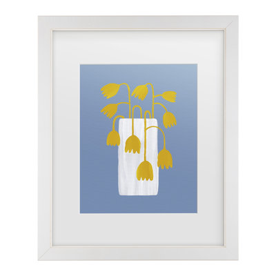 Bolog Orara Studio Retro Vase Matted Framed Art