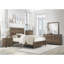Commode 1 pièce à poignées noires style rustique en bois-1683691006