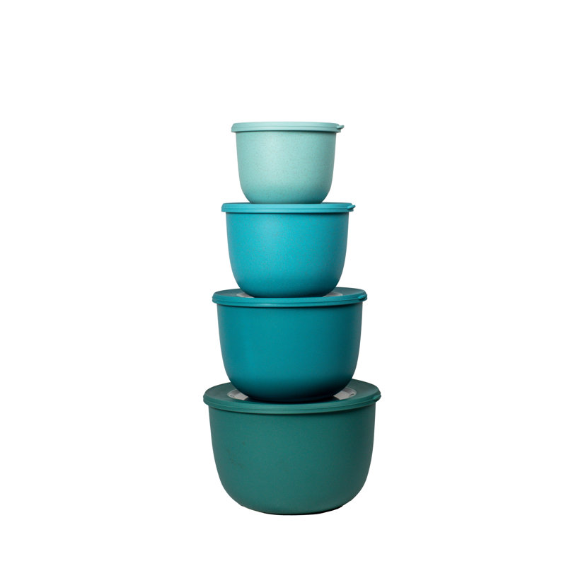 Ensemble de bols à mélanger empilables Wheat Straw, Turquoise