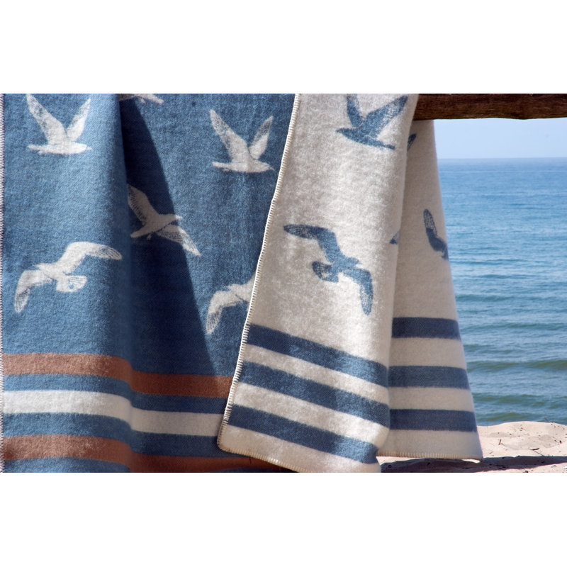 Coastal Hand Woven Throw Blanket
