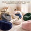 Fauteuil à billes 34 po en mousse viscoélastique déchiquetée avec poignée portable, housse lavable à la machine, sans assemblage-1052816386