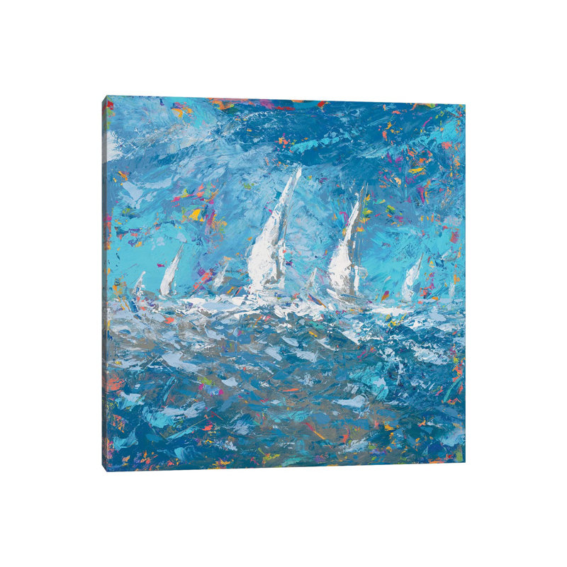 Sailing I by Kingsley - Wrapped Canvas Gallery-Wrapped Canvas Giclée, 93.98 cm H x 93.98 cm W