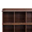 Bibliothèque à 10 tablettes, noyer