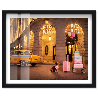 Ritz's Petite Porter Fashion Wall Decor Shadowbox Print by Notoriart