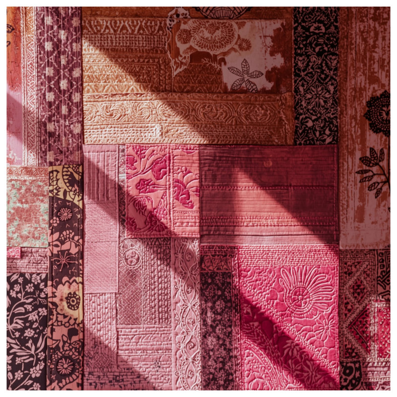 Rideaux de douche Patchwork, L 70 po x H 72 po