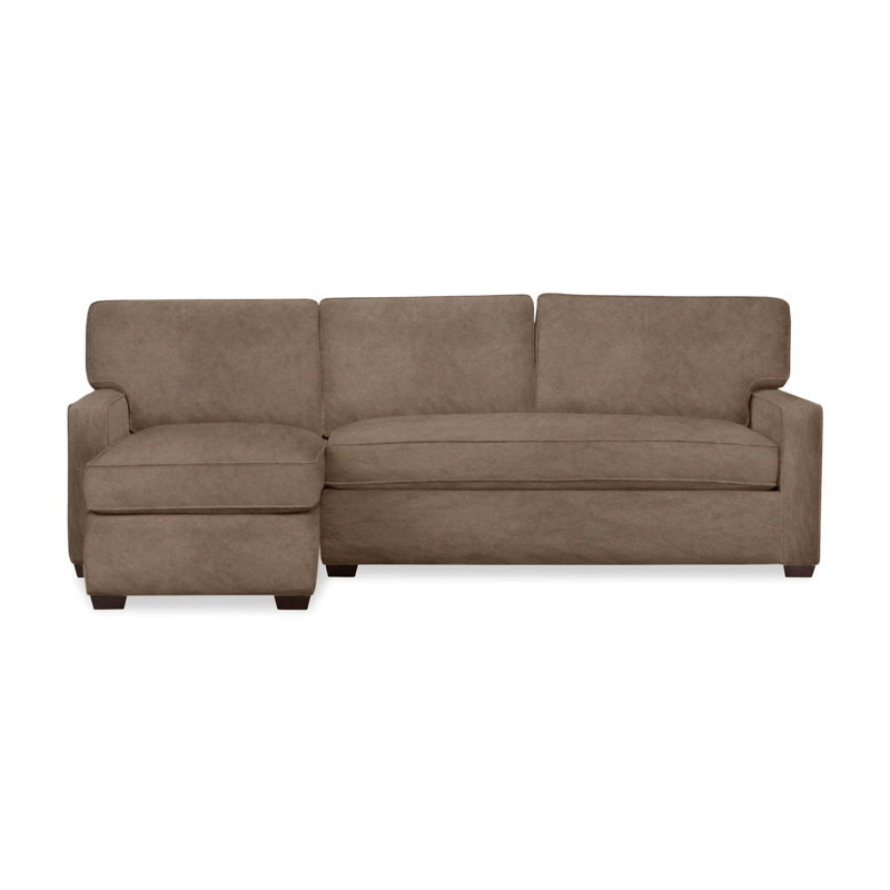 Canapé modulaire 2 pièces Taylor, Chenille Crypton® neige Nomad, Orienté à gauche (vu de face)