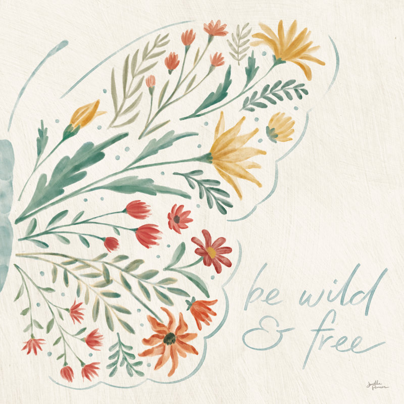 Wildflower Vibes VII by Janelle Penner - Wrapped Canvas Print, 122cm H x 122cm W