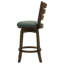 Chaise de bar pivotante en bois