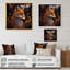 Décoration murale rétro renard I - animaux renard-129713824-129713826