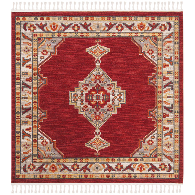 Darrow Performance Oriental Rug, Square 6'3"