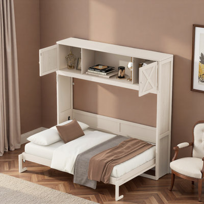 Lit escamotable avec armoires de rangement