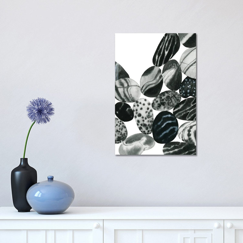 Dalmatian Rocks II by Grace Popp - Wrapped Canvas Painting, 30.48 cm H x 45.72 cm W
