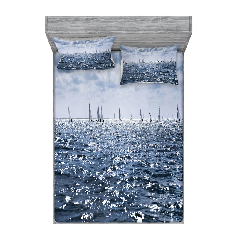 Microfiber Sheet Set, Queen Sheet Set with Fitted Sheet