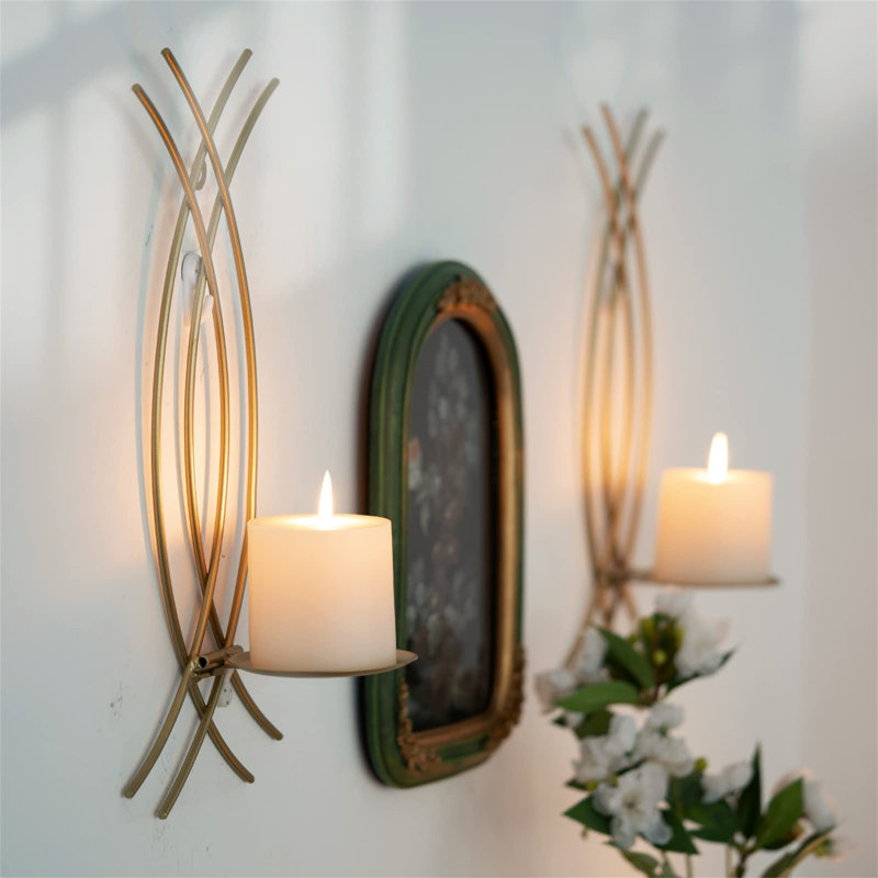 2 Piece Metal Wall Wall Sconce Set