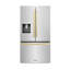 Zline Autograph Edition 36 In. 28.9 Cu. Ft. Standard-depth French Door External Water Dispenser Refrigerator With Dual Ice Maker In Fingerprint Resistant Stainless Steel And Champagne Bronze Square Handles-2003817961