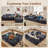 106" Cloud Sectional Couch With Chaise Longue,Boneless l Shaped Modular Modern Sofa With Deep Seat,comfy Corduroy Fluffy Sleeper Couch,no Assembly Required Couch For Living Room-527992761-526506039