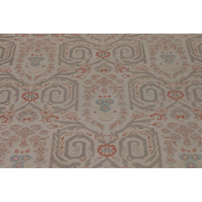 Tapis traditionnel en laine à teinture végétale 13 x 19