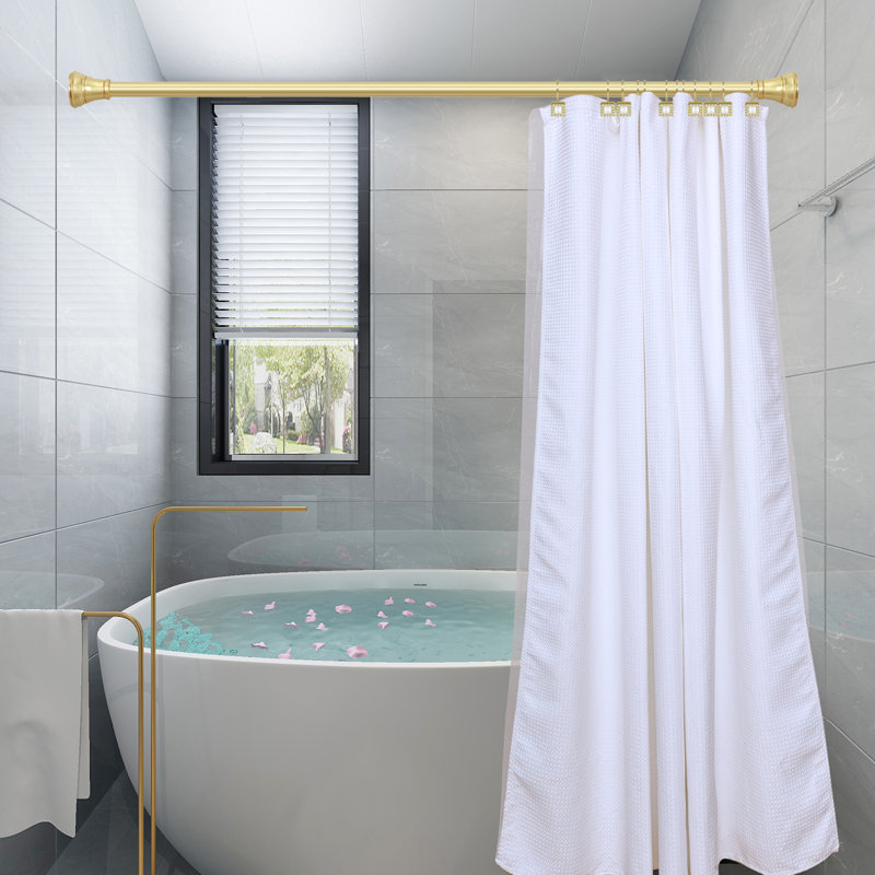 HK22XX Zinc Shower Curtain Hook, Gold