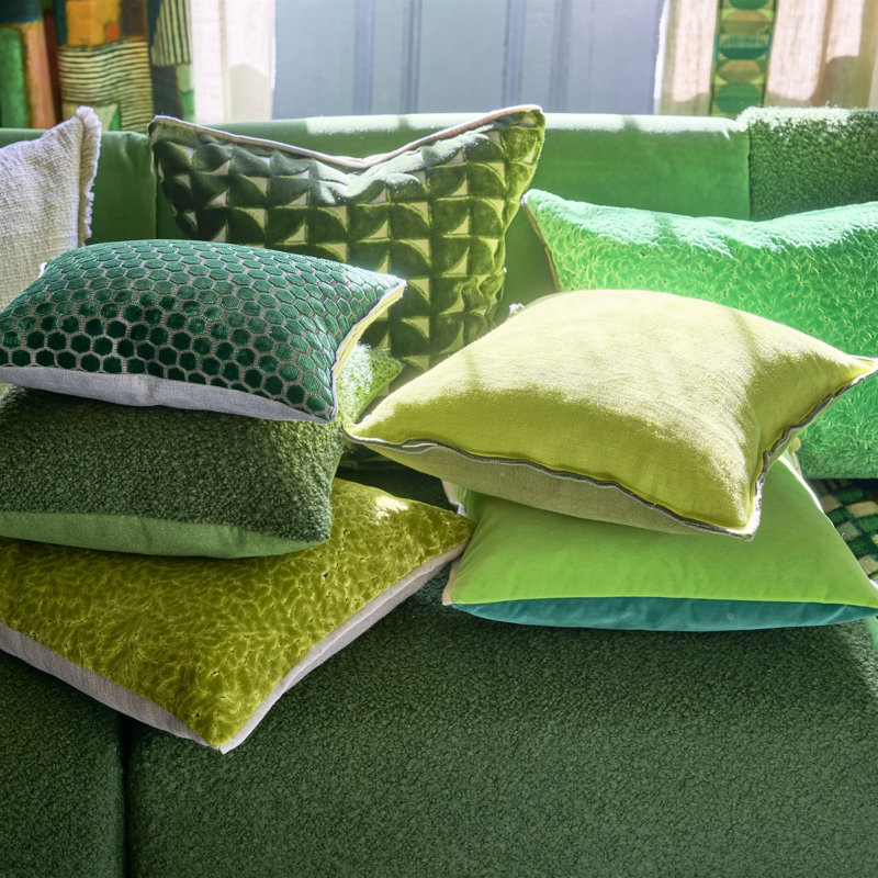 Marquise Decorative Pillow, Fern Geometric