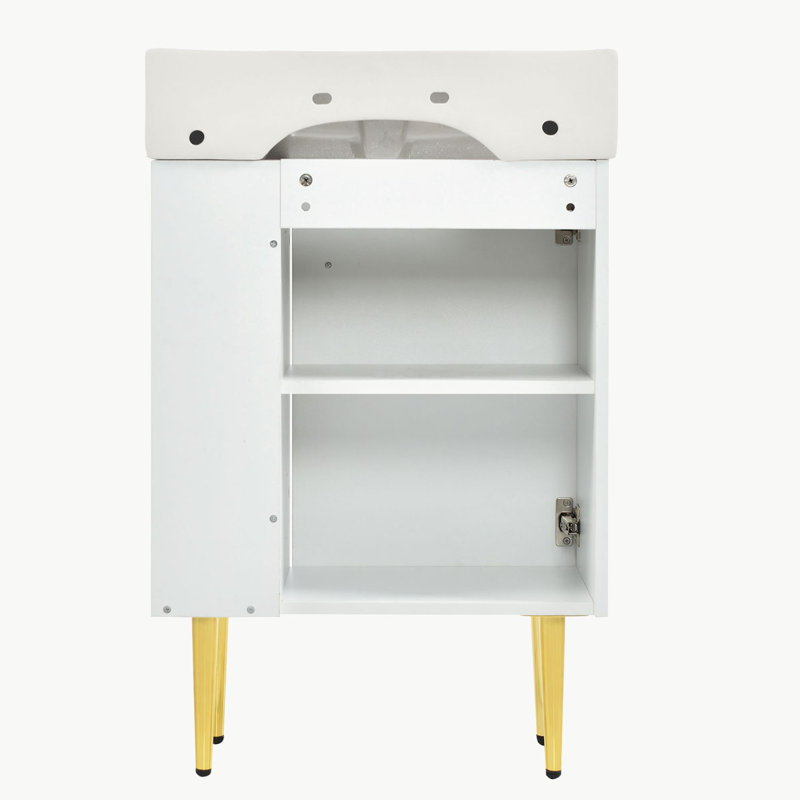 21.6" white Bathroom vanity