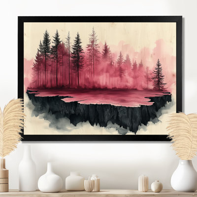 Le flux enchanté de la forêt de roses en cristal II - art mural forêt