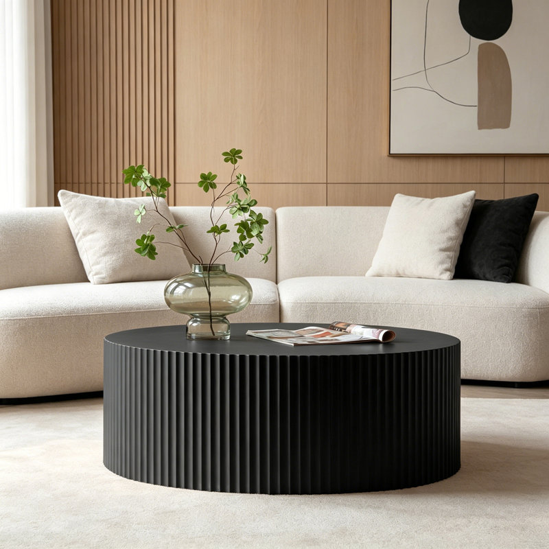Round Shape Jagger with sturdy base, Noir