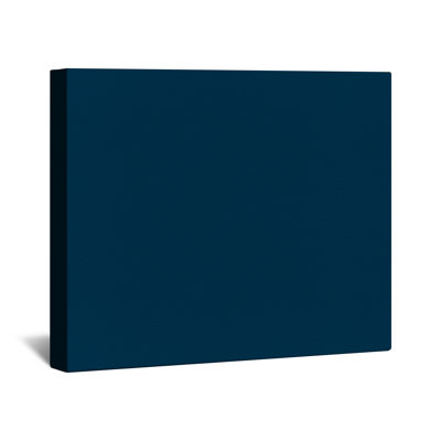 Toile tendue sur fond uni bleu sarcelle en plusieurs tailles
