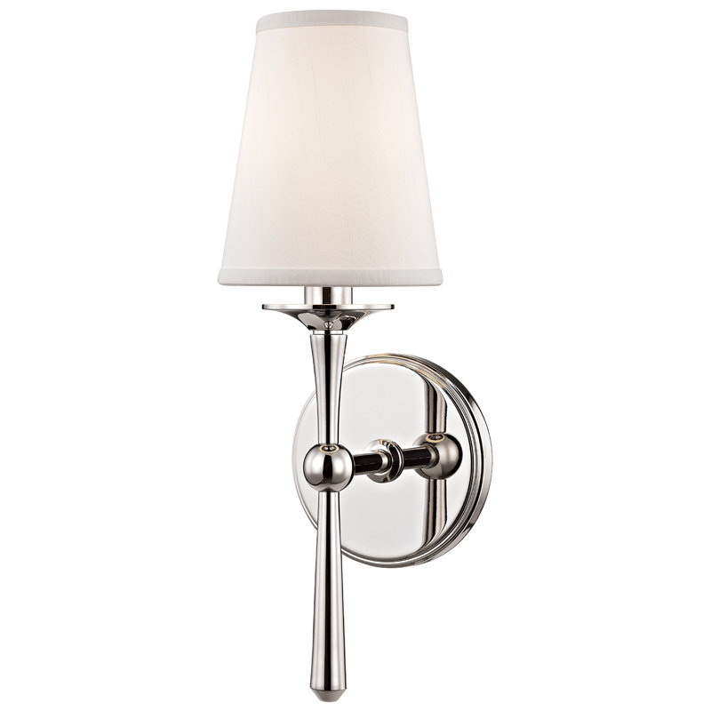 Islip 1 Light Armed Sconce, Polished Nickel