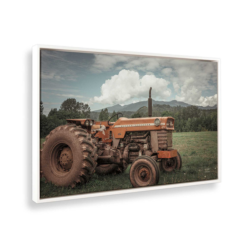«Old Puller» par Nathan Larson, reproduction d'art, L 48 x H 32, Blanc, Toile avec cadre