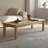 Burlywood Solid Wood Rectangular Coffee Table-1542644695-1542644715