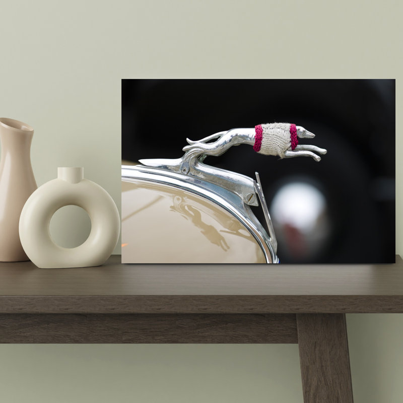 Close-up Of A Hood Ornament Of Ford's Car Culver City Los Angeles County California USA by Scott M. Tansey - Wrapped Canvas Print