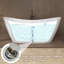 Baignoire autoportante moderne en acrylique 68 pouces