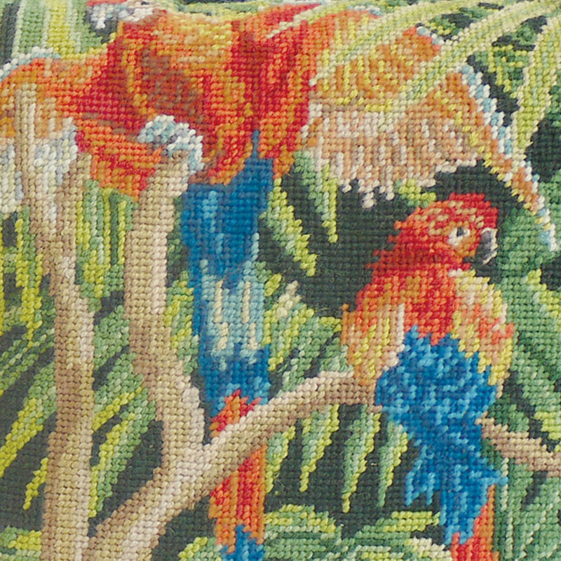 The Jungle Needlepoint Pillow