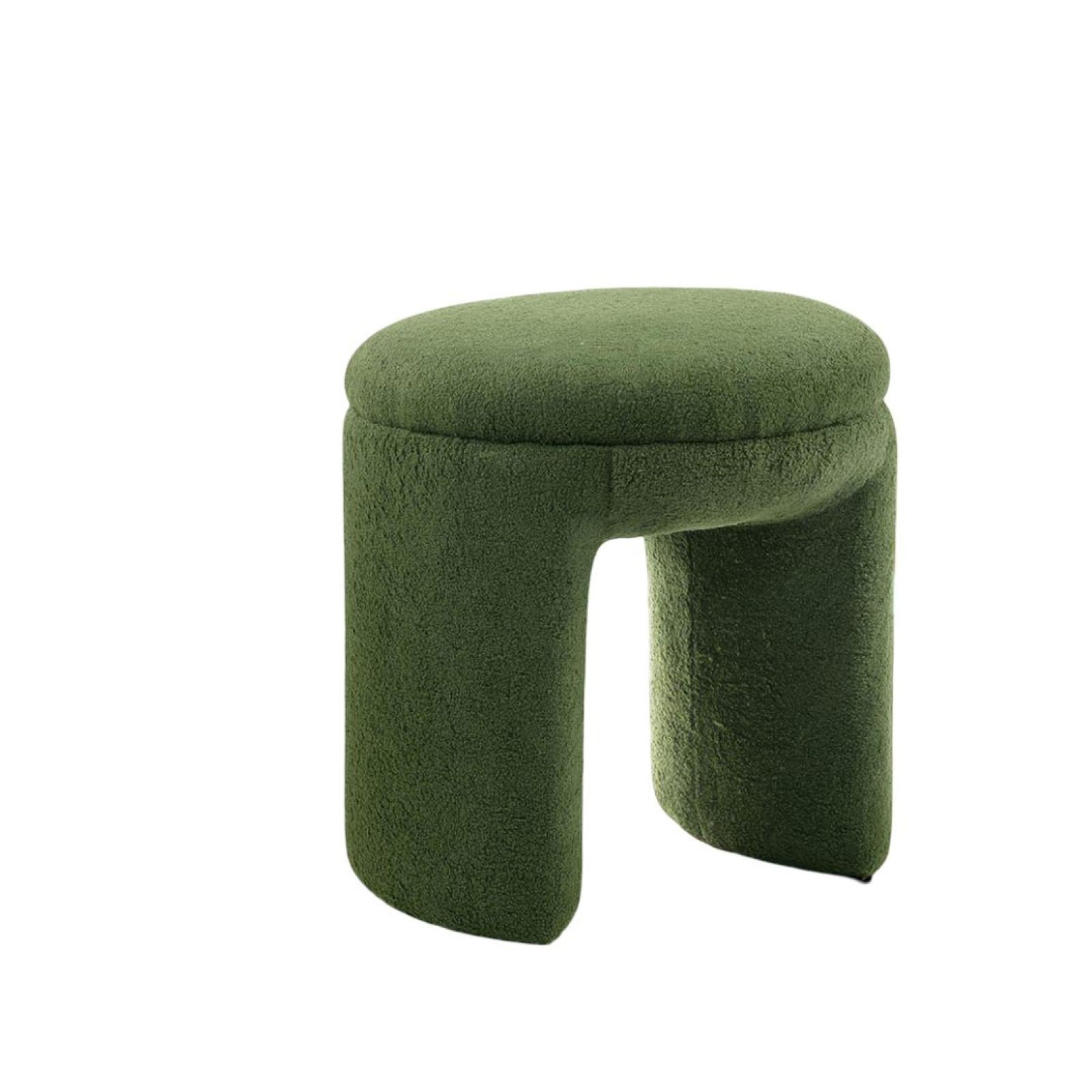 Wrought Studio™ Round Top 1Pc Accent Stool Contemporary Green Finish ...