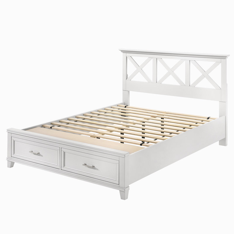 Deguzman X Storage Bed, Queen, White